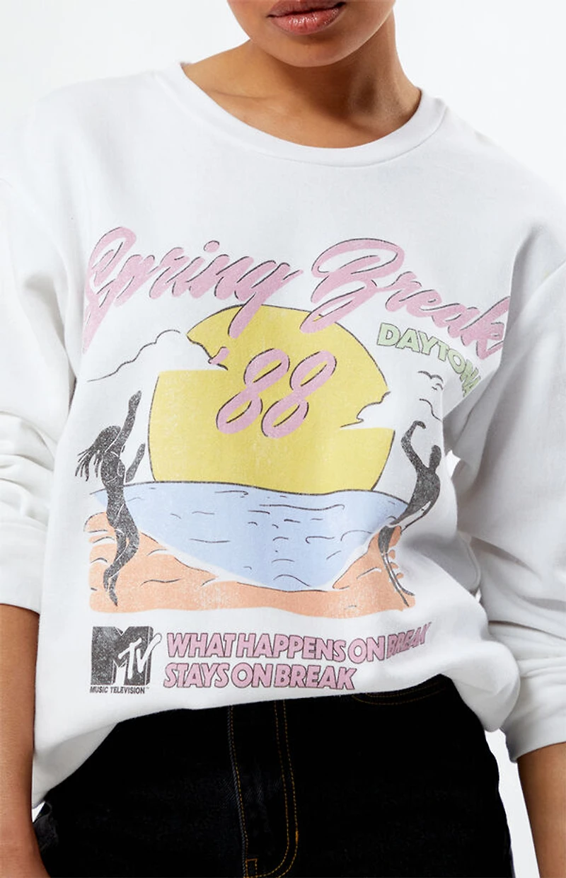 Ripple Junction MTV Spring Break '88 Crew Neck Sweatshirt