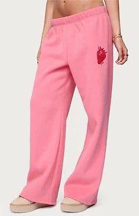 Edikted Strawberry Babe Sweatpants