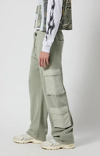 Pacsun Gray Baggy Cargo Sweatpants