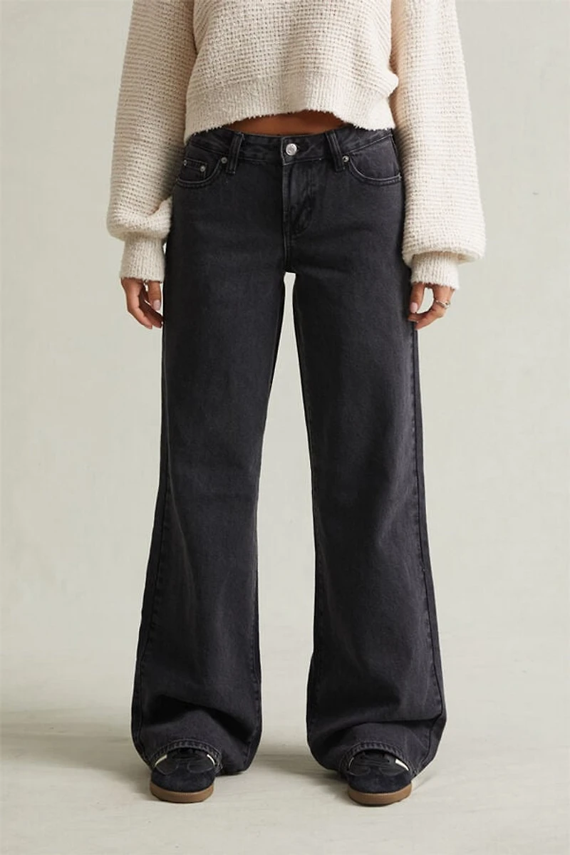 Pacsun Casey Low Rise Baggy Jeans Washed Black