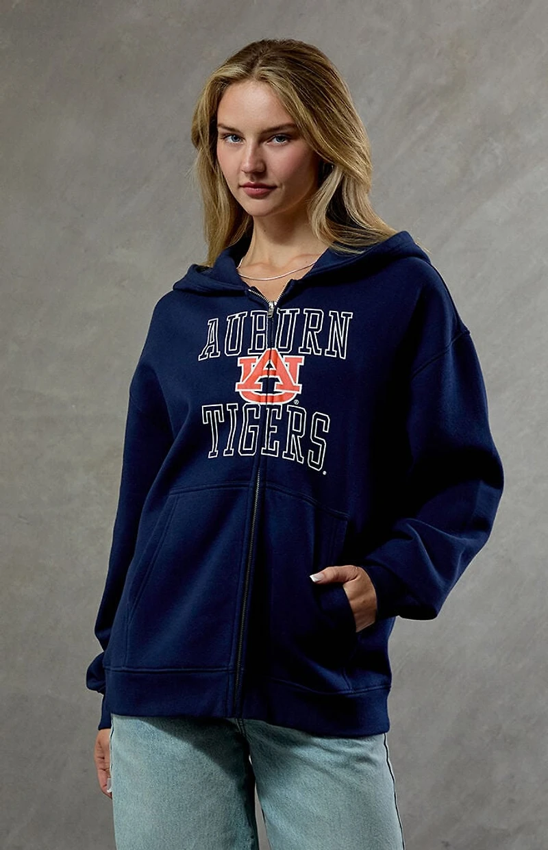 WILD COLLECTIVE Auburn Tigers Zip Up Hoodie