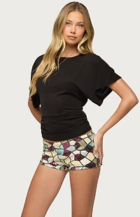 Edikted Abriana Ruched Waist Top