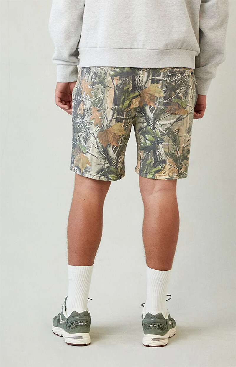 Pacsun Camo Fleece Volley Sweat Shorts