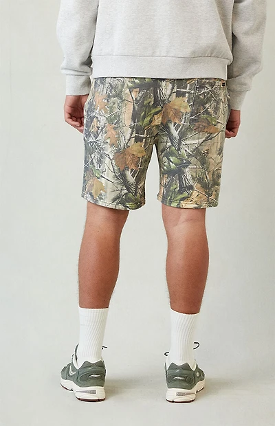 Pacsun Camo Fleece Volley Sweat Shorts