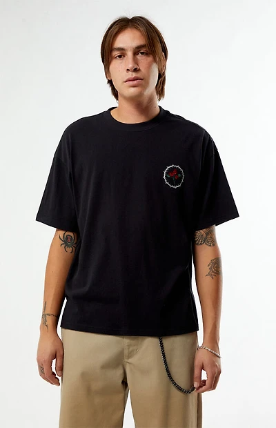 Pacsun Metal Rose Embroidered T-Shirt