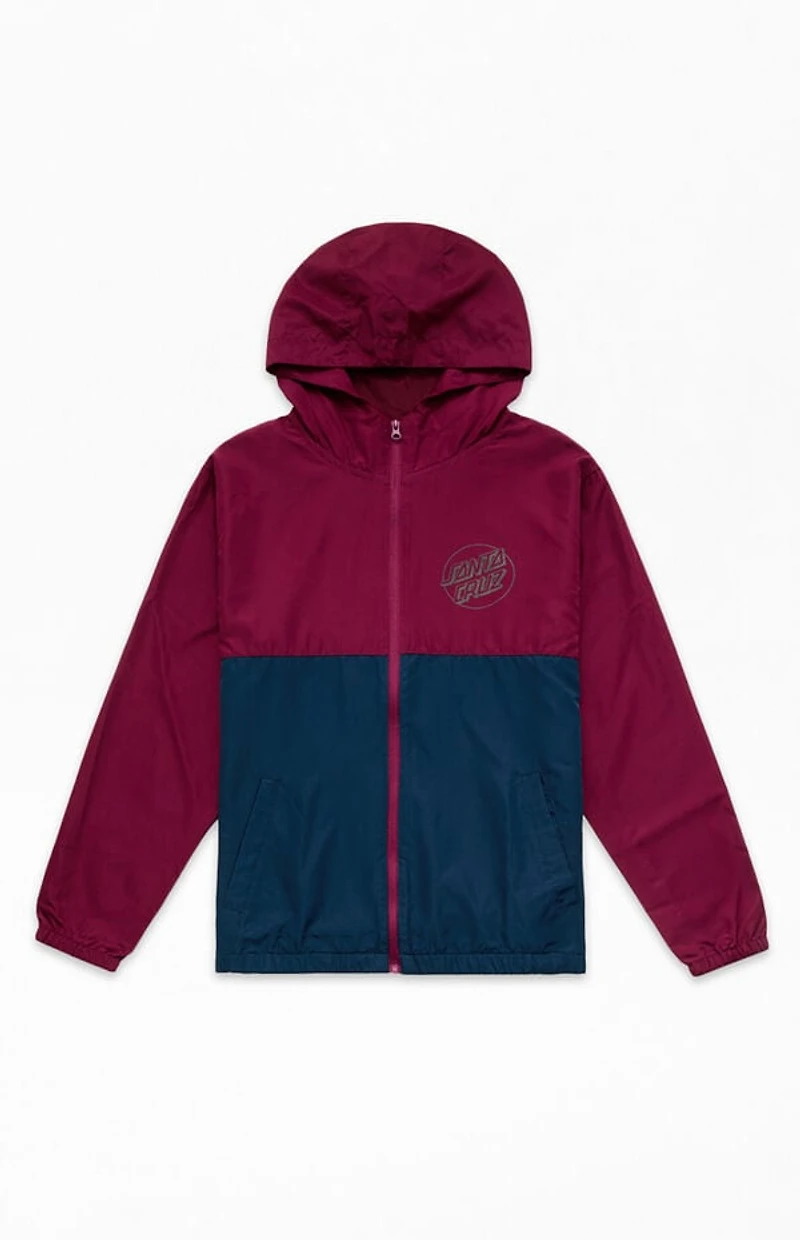 Santa Cruz Kids Opus Dot Hooded Windbreaker Jacket
