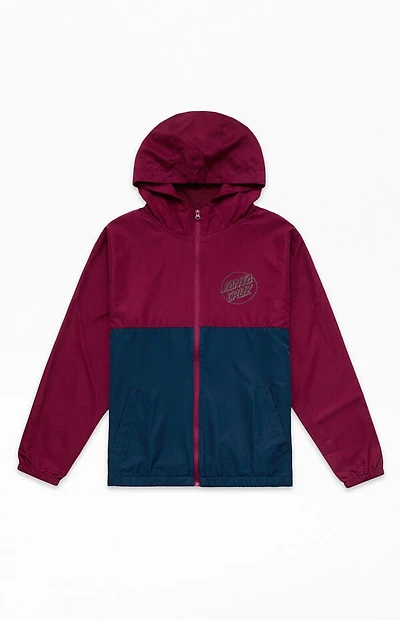 Santa Cruz Kids Opus Dot Hooded Windbreaker Jacket