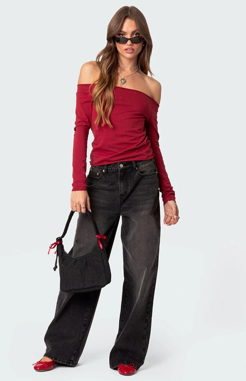 Edikted Baldwin Off Shoulder Top
