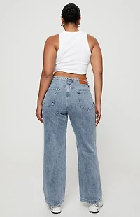 Princess Polly Pemberton Mid Rise Wide Leg Jeans