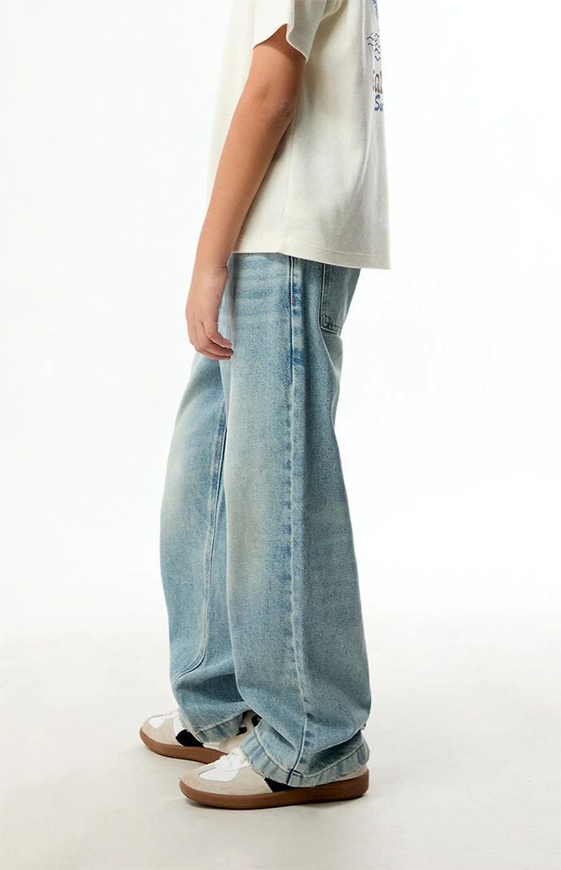Pacsun Kids Baggy Jeans Light Indigo
