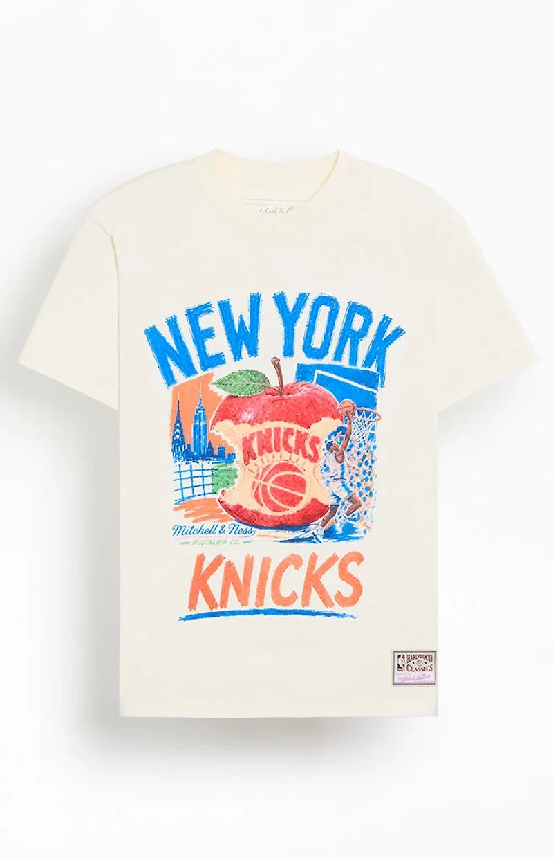 Mitchell & Ness NY Knicks Court Apple T-Shirt