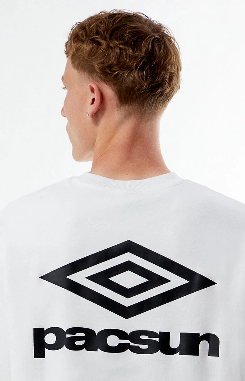 Umbro x PacSun White Short Sleeve T-Shirt