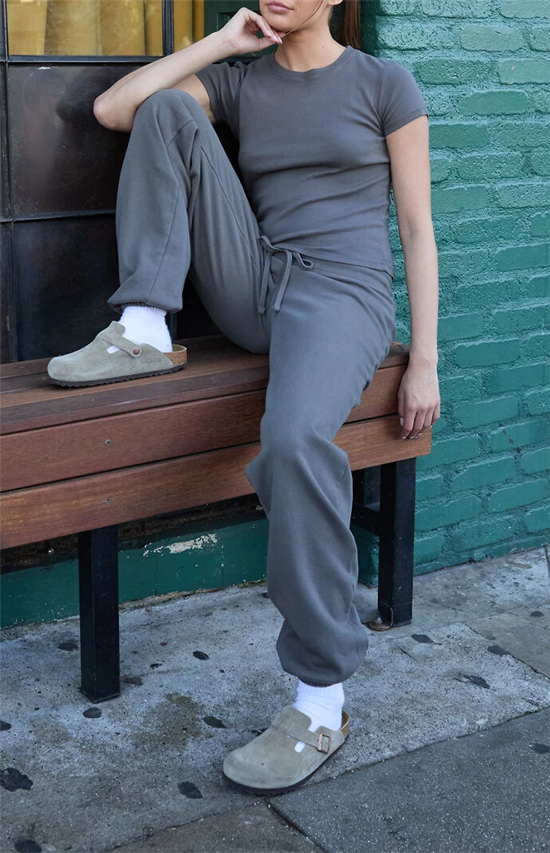 John Galt Taupe Loreen Short Sleeve Top