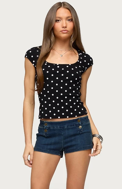 Edikted Mookie Polka Dot Top