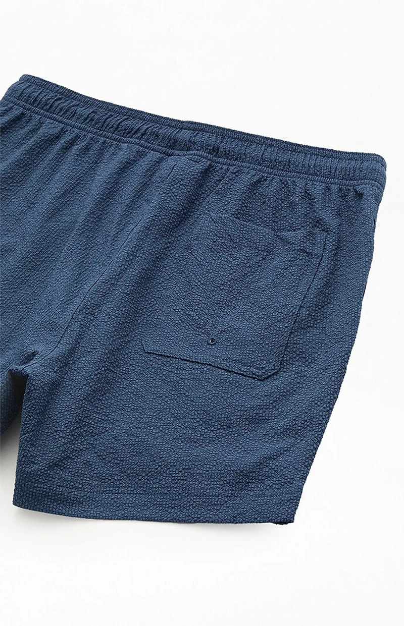 Pacsun Lotus Seersucker 4.5" Swim Trunks