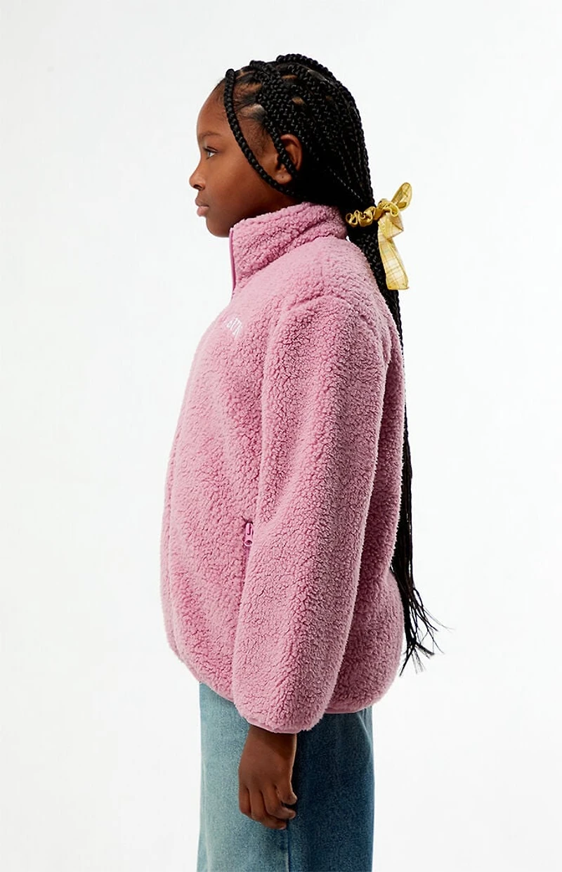 Pacsun Kids Pink Sherpa Jacket
