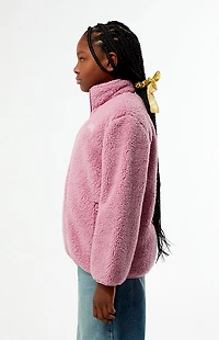 Pacsun Kids Pink Sherpa Jacket