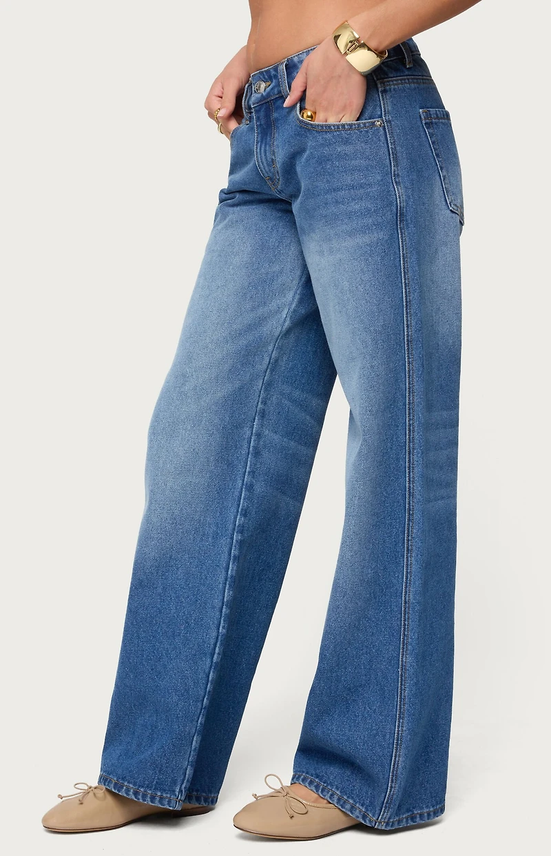 Edikted Lauryn Low Rise Baggy Jeans