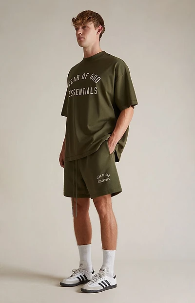 Fear of God ESSENTIALS Military Fleece Soccer Sweat Shorts