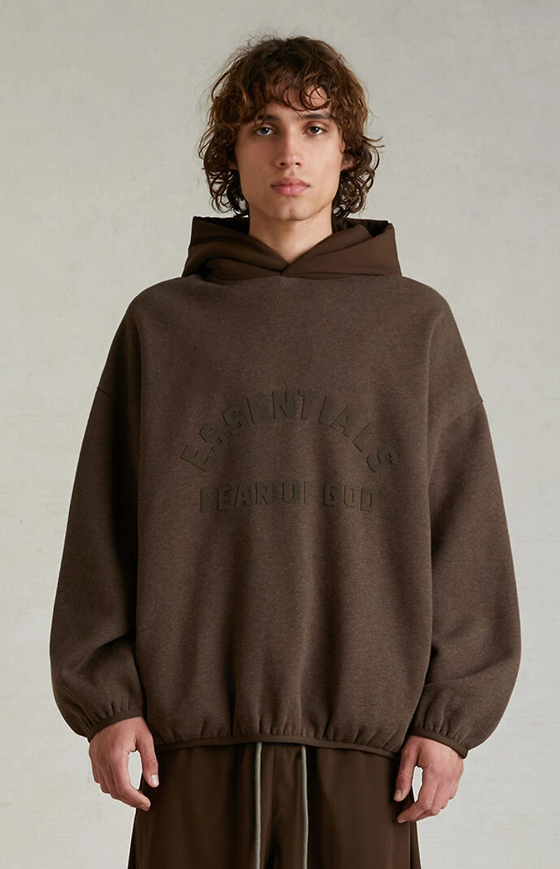 Fear of God ESSENTIALS Heather Wood Nylon Fleece Hoodie