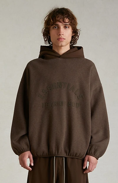 Fear of God ESSENTIALS Heather Wood Nylon Fleece Hoodie