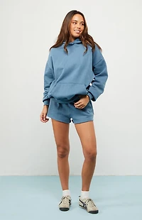 Pacsun Dark Blue Ultra Soft Fleece Core Pullover Hoodie