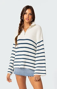 Edikted Oversized Quarter Zip Sweater