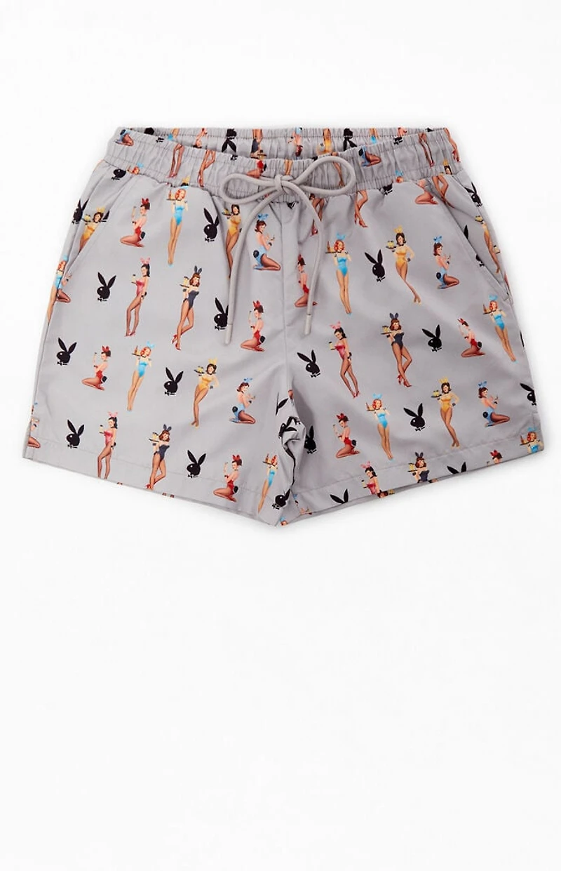 Playboy By Pacsun Pinup 5.5" Swim Trunks