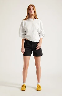 Pacsun Sophie Denim Mom Shorts Black