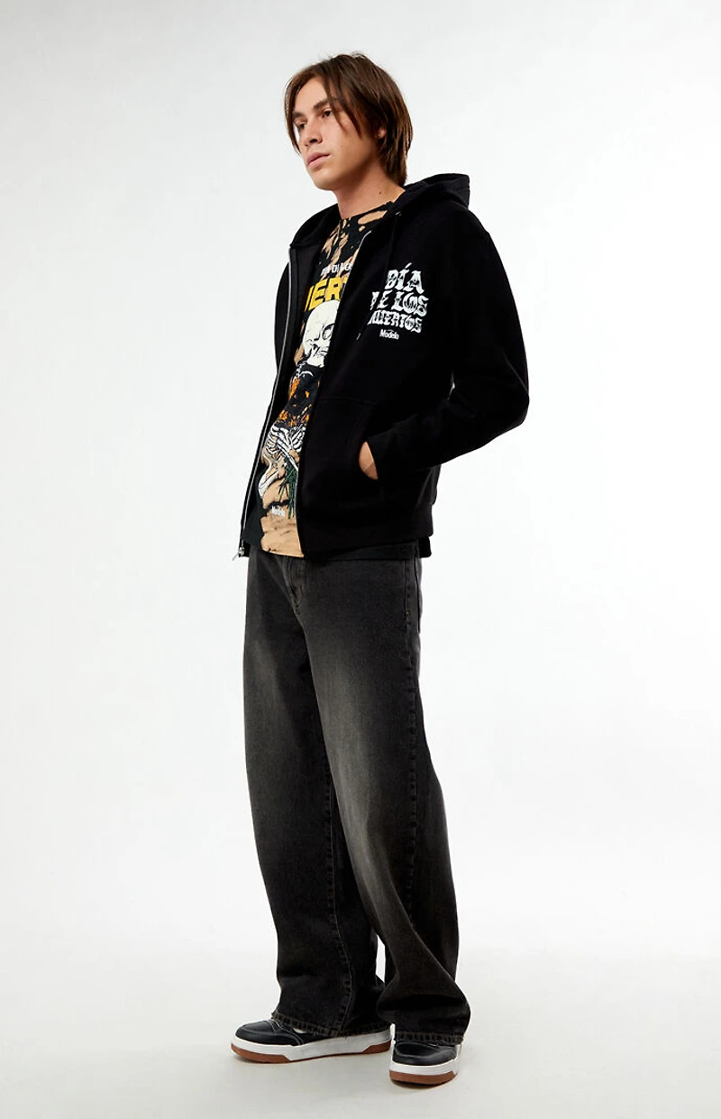 Modelo Salud Full Zip Dia De Los Muertos Hoodie