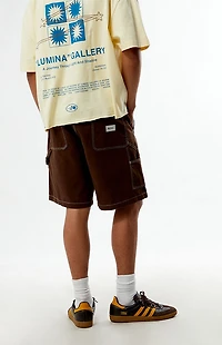 Rhythm Brown Canvas Carpenter Shorts