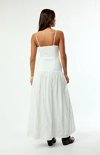 Your Favorite Ava Linen Bustier Maxi Dress