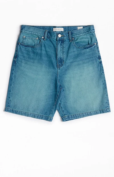Pacsun Blue Tinted Extreme Baggy Denim Shorts