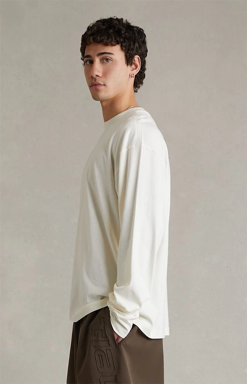 Fear of God ESSENTIALS Ivory Signature Long Sleeve T-Shirt