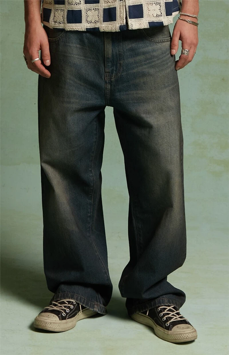 FIELD OF STUDY by Pacsun Dylan Baggy Jeans Dark Blue