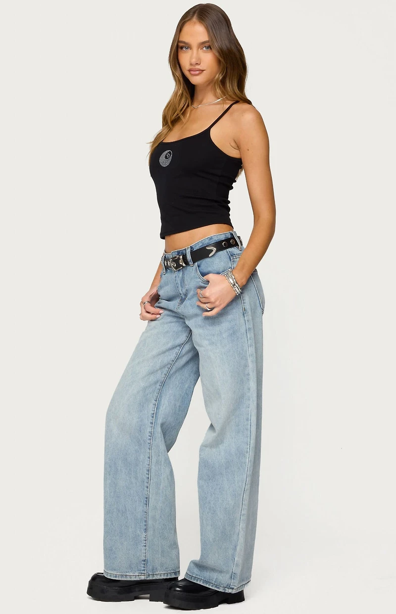 Edikted Rhinestone Magic 8 Tank Top