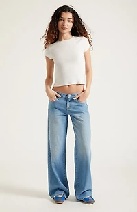 Pacsun Casey Low Rise Baggy Jeans Lighter Blue