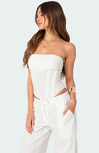Edikted Arya Linen Look Corset