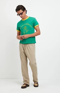 Pacsun Tan Johnny Fleece Straight Sweatpants