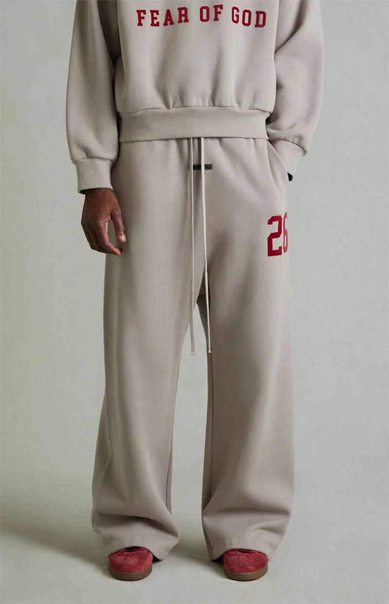 Fear of God ESSENTIALS Smoke Grey Lounge Fleece Baggy Sweatpants