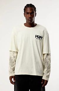 PLAY PALM ANGELS Bold Camo Layered Long Sleeve T-Shirt