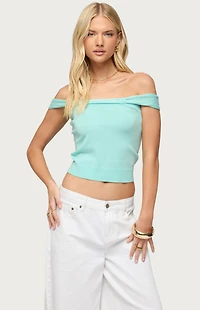 Edikted Sami Off Shoulder Knit Top