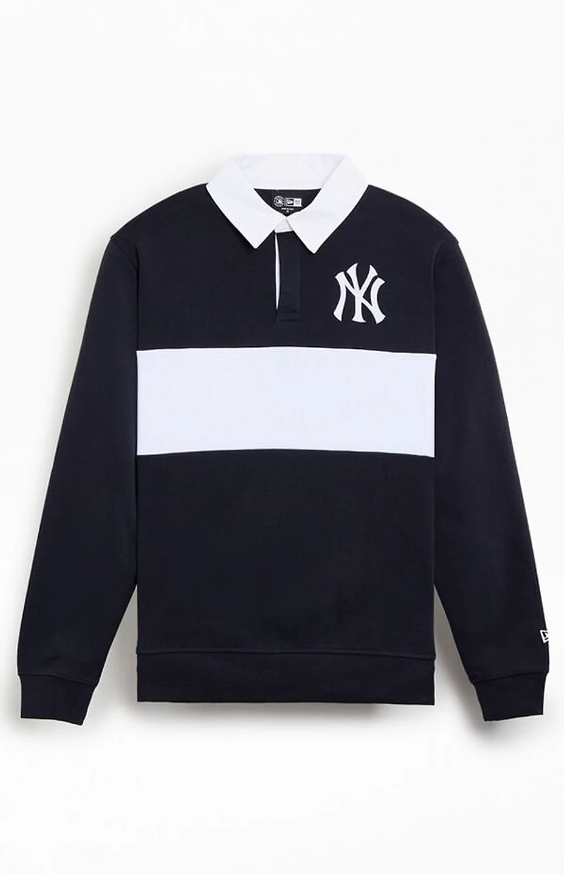 New Era NY Yankees Rugby Long Sleeve T-Shirt