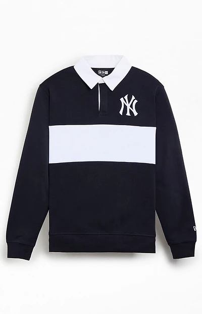 New Era NY Yankees Rugby Long Sleeve T-Shirt