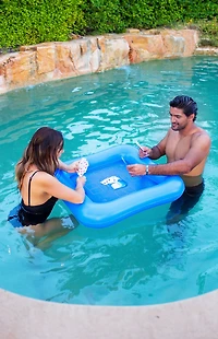 PoolCandy Inflatable Game Table with Waterproof Playing Cards