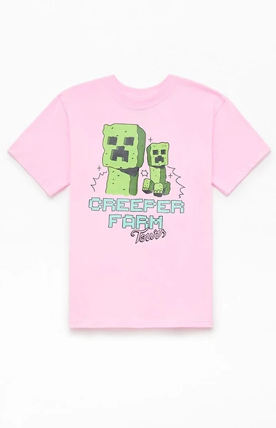 Kids Minecraft Creeper Farm T-Shirt
