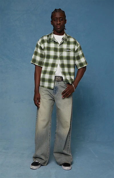 Pacsun Blake Extreme Baggy Jeans Light Blue Tinted