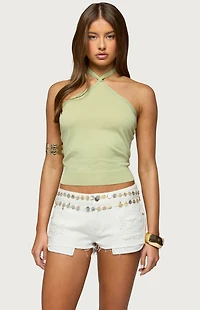 Edikted Paradiso Knit Halter Top