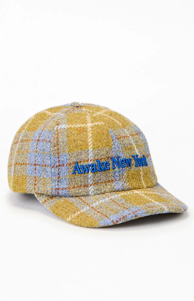 Awake NY Yellow Harris Tweed 6 Panel Dad Hat