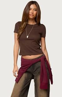 Edikted Nikkey Semi Sheer T-Shirt